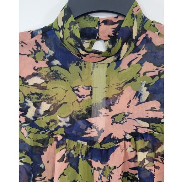 Fab' Rik Blouse Womens Medium Boho Cottagecore Romance French Sleek Shirt - Picture 2 of 9